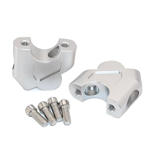 ZSEDWRU Motorrad Riser Kompatibel mit CB500X Für CB500F 2019 2020 2021 Für CB400X Für CB400F 2021 Lenker Riser Clamp Extend Adapter Motorrad Zubehör(Silver) von ZSEDWRU