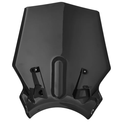 ZSEDWRU Motorrad Windschutzscheiben Kompatibel Mit CB125R Für CB300R 2018 2019 2020 2021 2022 2023 Motorrad Double Bubble Windschutzscheibe Windschutz Deflektor Visier(Black) von ZSEDWRU