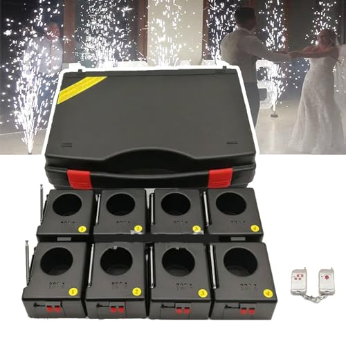 Feuerwerks-Controller, Bühnenstrahlauslöser, 2 Kabellose Fernbedienungen, 8er-Pack, Feuerwerksempfänger Für Die Hochzeitsbühne, Feuerwerk Nicht Im Lieferumfang Enthalten von ZSETG