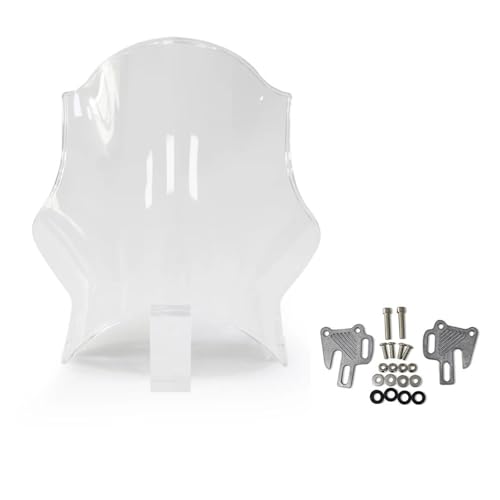 ZSGHJA Windschild Für XJR1300 Für XJR400 Für XJR1200 Universal Motorrad Windschutzscheibe Windschutz Windabweiser Sonnenblende Fliegengitter Verkleidung Windschutzscheibe(Clear) von ZSGHJA