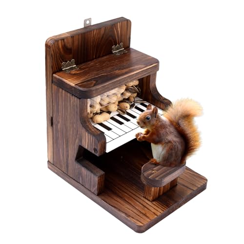 Eichhörnchen Futterspender Holz Eichhörnchen Futterhäuser für Außen Baum Hängende Eichhörnchen Futterspender für Draußen Piano Chipmunk Feeder ZSHLXM Eichhörnchen Futterspender Holz Eichhörnchen Futterhäuser für Außen Baum Hängende Eichhörnchen Futterspender für Draußen Piano Chipmunk Feeder ZSHLXM von ZSHLXM