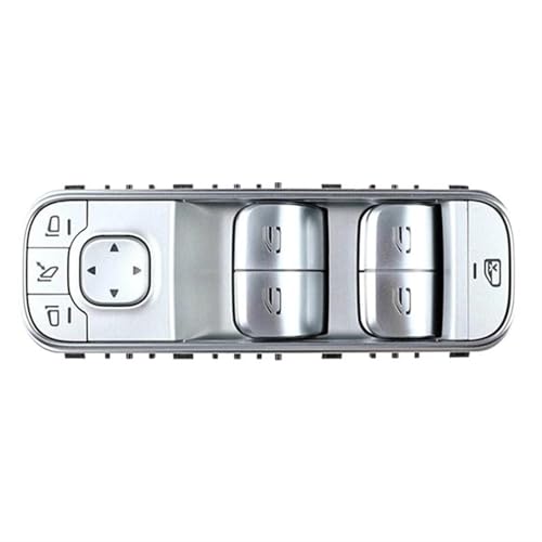 Auto Fensterschalter 1 PCS Power Lifter Fenster Schalter Elektrische Fenster Schalter Silber ABS Für Mercedes Für Benz GLS GLE W167 2019-2021 von ZSHYTWE