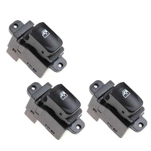 Auto Fensterschalter 93570-1E110 Elektrischer Fensterheber-Hauptschalter Glasheber-Steuertaste 93580-1E000 Für Hyundai Für Accent 2007-2010(3 Single Switchs) von ZSHYTWE