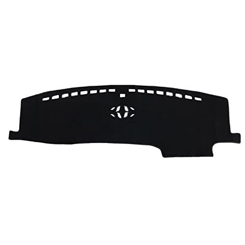 ZSHYTWE Auto Abdeckung Matte Pad Teppich Für Ford Für Explorer U625 MK6 2020 2021 2022 Sonnenschutz Kissen Armaturenbrett-Abdeckungs(Polyester All Black) von ZSHYTWE