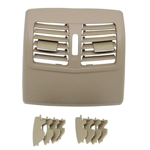ZSHYTWE Düsen Klimaanlage Für Mercedes Für Benz W212 E-Klasse E260 E300 E320 E400 2012-2015 Hinten Center AC Vent Grille Outlet Rahmen Abdeckung Luftauslassblende(Standard Beige) von ZSHYTWE