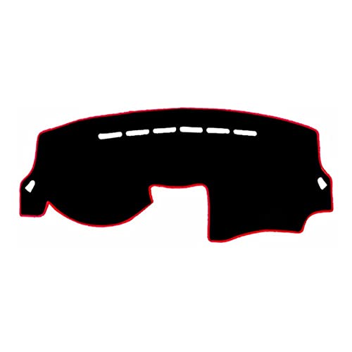 ZSHYTWE Für Peugeot 206+ 207 SW RC 2006-2012 2013 2014 Dash Sonnenschutz Instrument Teppich Abdeckung Matte Pad Armaturenbrett-Abdeckungs(Red Edge) von ZSHYTWE