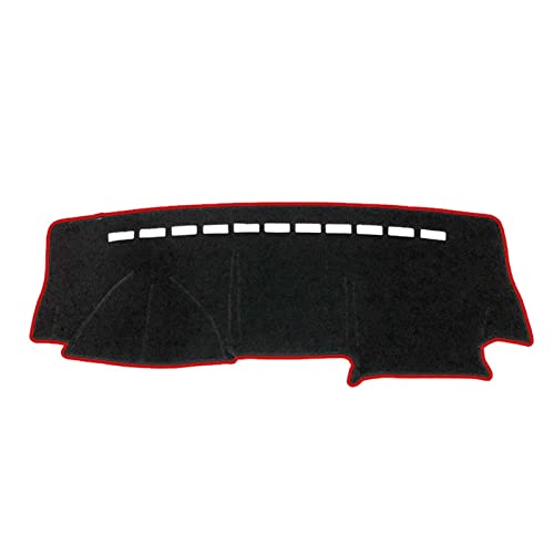 ZSHYTWE Für Suzuki Für Jimny 1998~2018 2008 2009 2010 2011 2012 Dashboard Dash Mat Cover Interior Sunshade Carpet Pad Armaturenbrett-Abdeckungs(Red Edge,Polyester) von ZSHYTWE