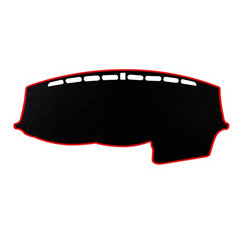 ZSHYTWE LHD Auto Abdeckung Dash Mat Pad für Ford Focus MK3 2012 2013 2014 2015 2016 2017 2018 Instrument Teppich Armaturenbrett-Abdeckungs(Red Edge) von ZSHYTWE