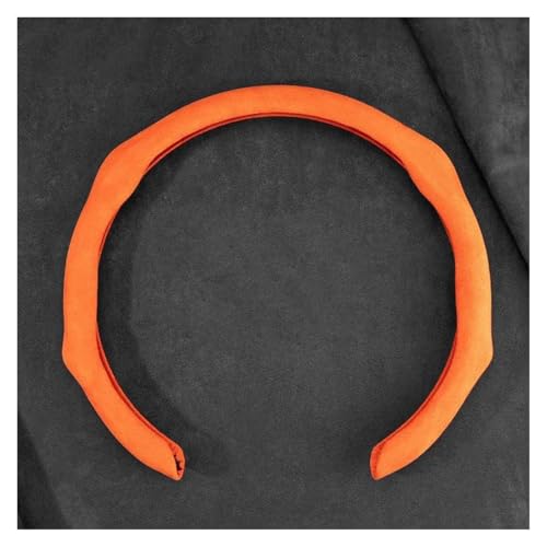 ZSHYTWE Lenkradbezug Leder Auto Lenkrad Abdeckung Dünne Für Lexus es LS UX RX NX LC IST GX RZ RC F CT GS HS Atmungsaktive Auto Teile Lenkradhüllen(Suede Orange-C) von ZSHYTWE