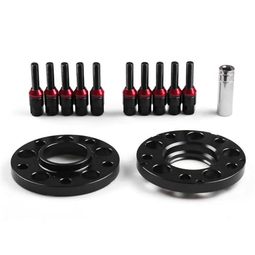 ZSHYTWE Spurplatten 15 Mm 72,56 Mm 5 X 120 Mm Hubzentrische Spurverbreiterungen M12 X 1,5 Konische Schrauben für 3er-Serie 316i 318is 318i 320i Verbreiterte Spurverbreiterung(Blue Bolts) von ZSHYTWE