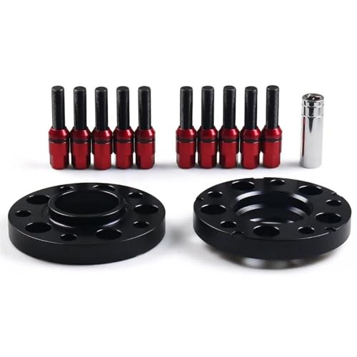 ZSHYTWE Spurplatten Für F-Serie F10 F12 F13 F01 F02 F30 TT102032 20Mm 72,56Mm 5X120Mm Hubzentrische Spurverbreiterungen M14 X 1,25 Konische Schrauben Verbreiterte Spurverbreiterung(Red Bolts) von ZSHYTWE