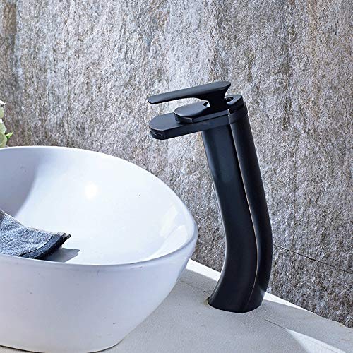 ZSJSM Alle Kupfer Wasserfall Wasserhahn Waschbecken Mischventil Entwässerung Baugruppe Wasserfall Ausguss Sprühung Sprühwaschbecken Mixing Ventil Waschbecken Wasserhahn Badezimmer Werkzeugdüse Kopf von ZSJSM