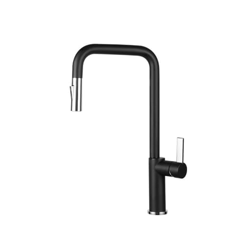ZSJSM Chrom schwarzer Küchenspüle Tippen Sie mit Ausziehen Spray Einhebermono -Mixer 360 ° Rotation Moderner Wasserhahn für das einfache Waschen und Reinigen perfekt für Zuhause und Küche ZSJSM Chrom schwarzer Küchenspüle Tippen Sie mit Ausziehen Spray Einhebermono -Mixer 360 ° Rotation Moderner Wasserhahn für das einfache Waschen und Reinigen perfekt für Zuhause und Küche von ZSJSM