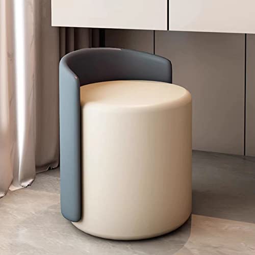 ZSJSM Eleganter Blauer Samt Ottomane Pouf Footstool mit goldenem Metall Basis runden gepolsterten Hock ZSJSM Eleganter Blauer Samt Ottomane Pouf Footstool mit goldenem Metall Basis runden gepolsterten Hock von ZSJSM