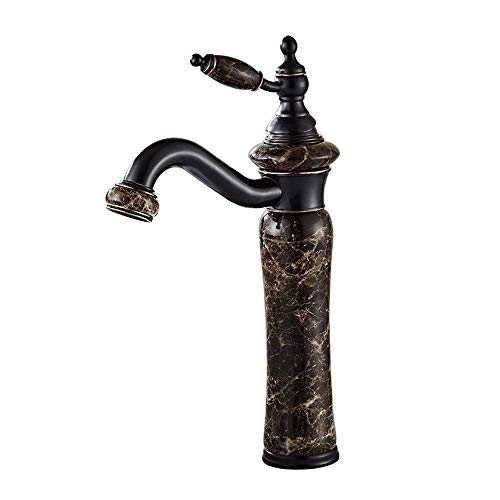 ZSJSM European Style Basin Wasserhahn All Kupfer Retro Duschwasser Hahn Haushalt Heiße und kaltes Wasser Mischung Sprühung Anti-Rust 360 Grad Drehen Waschbecken Ausstrich (Farbe: Stil 4) von ZSJSM