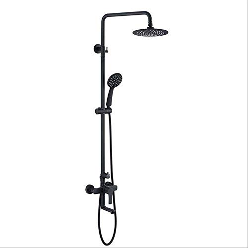 ZSJSM Niederschlagsmauer-Duschsets, Duschsystem mit hohem Druckregenkopfkopf, Handheld-Duschkopf und Duscharmatur-Mischventil und Verkleidung inbegriffen von ZSJSM