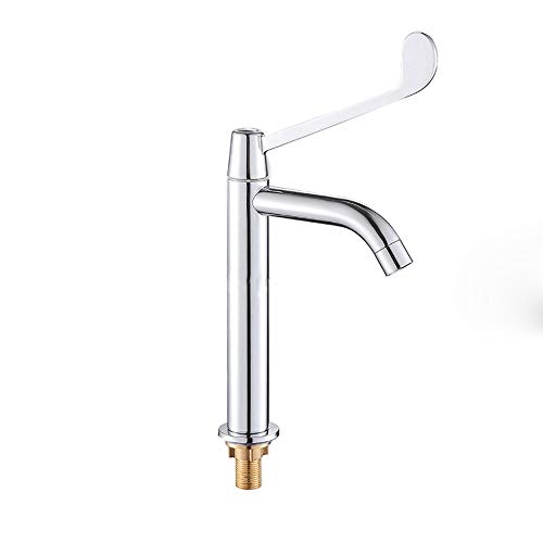 ZSJSM Verlängerter Einkaltbecken Wasserhahn langer Griff erhöhter Wasserhahn Eingriff Sprühgerät Touch Küchenküche Spüle Mischventil Entwässerung Baugruppe Wasserfall Ausguss Badezimmer Sprinkler von ZSJSM