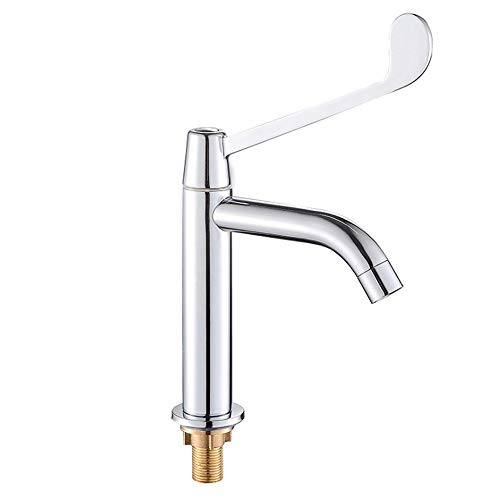ZSJSM Verlängerter einkaltes Becken Wasserhahn langer Griff erhöhter Wasserhahn Eingriff Sprühgerät Touch Küche Küchentipps Waschbecken Mischungsventil Entwässerung Baugruppe Wasserfall Ausguss von ZSJSM