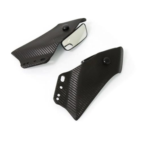 ZSKSJHSJ Motorrad Verkleidungs Universal Motorrad Seitenflügel Verkleidung Spoiler Einstellbare Flanke Spoiler Verkleidung Mit Spiegel Für YZF R1 YZF R6 2000-2020 SpoilerflüGel(1) von ZSKSJHSJ