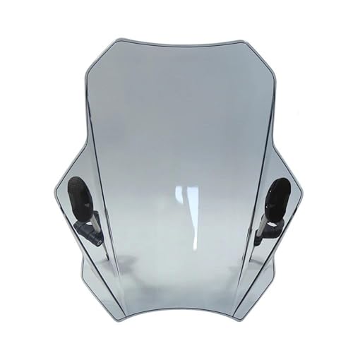 ZSKSJHSJ Motorrad Verkleidungs Windschutzscheibe Motorrad Windabweiser Clamp-On Variable Windschutzscheibe Spoiler Für CB300F Für CB400F Für CB500F Für CB 300F 400F 500F SpoilerflüGel(Hellgrau) von ZSKSJHSJ