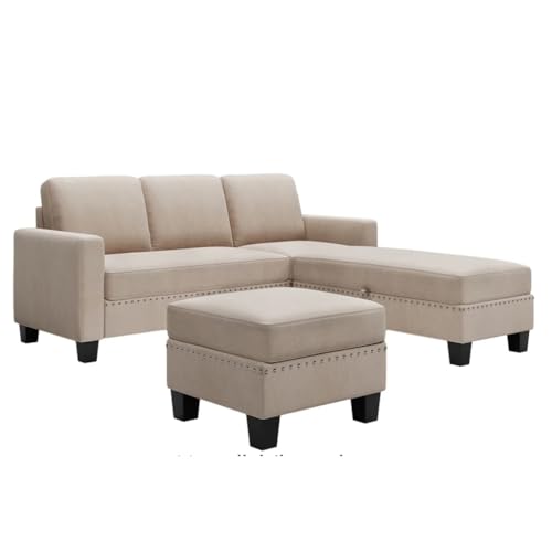 ZSLKDL 206 x 193,8 x 88,9 cm, wendbare Sektionalcouch mit Stauraum, Ottomane, L-förmiges Sofa, Sektionalsofa, bequem für Schlafzimmer ZSLKDL 206 x 193,8 x 88,9 cm, wendbare Sektionalcouch mit Stauraum, Ottomane, L-förmiges Sofa, Sektionalsofa, bequem für Schlafzimmer von ZSLKDL