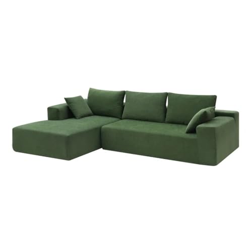 ZSLKDL 276,9 x 172,7 cm L-förmiges, modulares Wohnzimmer-Sofa-Set, gepolstertes Schlafsofa für Wohnzimmer, Schlafzimmer (E) von ZSLKDL