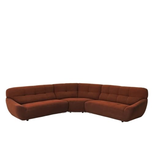 ZSLKDL 287 cm großes Sofa aus Lammstoff, werkzeuglose Montage, dunkel) von ZSLKDL