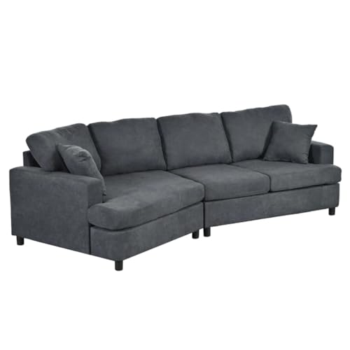 ZSLKDL 3-Sitzer-Sofa, bequemes Sofa mit abnehmbaren Rücksitzkissen, für Wohnzimmer, Büro, Wohnung ZSLKDL 3-Sitzer-Sofa, bequemes Sofa mit abnehmbaren Rücksitzkissen, für Wohnzimmer, Büro, Wohnung von ZSLKDL