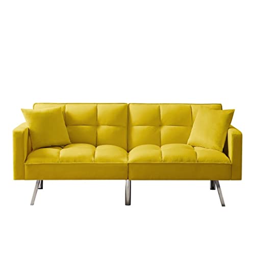 ZSLKDL Futon Schlafsofa, Mitte des Jahrhunderts, umwandelbare Couch, Loveseat Sleeper für kleinen Raum von ZSLKDL