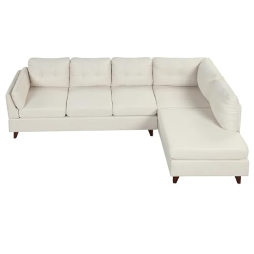 ZSLKDL Sofa aus Leinenstoff, L-Form, Couch mit Chaiselongue, Sektionalsofa mit Lendenwirbelpolster, 247 cm ZSLKDL Sofa aus Leinenstoff, L-Form, Couch mit Chaiselongue, Sektionalsofa mit Lendenwirbelpolster, 247 cm von ZSLKDL