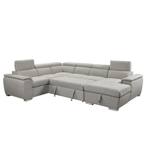 ZSLKDL U-förmiges 7-Sitzer-Sofa, Couch mit verstellbarer Kopfstütze, Schlafsofa mit Stauraum, Chaiselue-ausziehbar, 317,5 cm ZSLKDL U-förmiges 7-Sitzer-Sofa, Couch mit verstellbarer Kopfstütze, Schlafsofa mit Stauraum, Chaiselue-ausziehbar, 317,5 cm von ZSLKDL