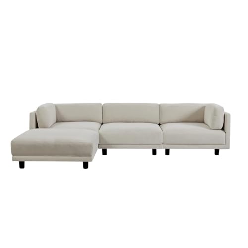 ZSLKDL Umwandelbares Sektionalsofa, L-förmige Couch mit wendbarem Chaise für Wohnzimmer (D) von ZSLKDL
