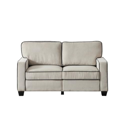 ZSLKDL Wohnzimmer Sofa Loveseat mit Stauraum Beige Cord von ZSLKDL