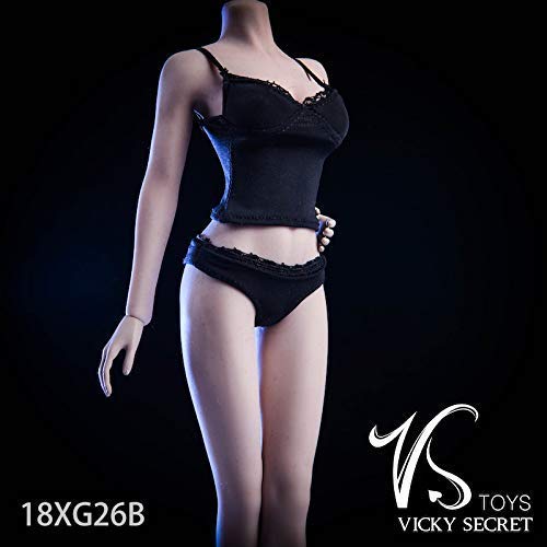 ZSMD 1/6 Scale Figure Accessory Female Sexy Suspender Vest Underwear 18XG26 (Black) von ZSMD