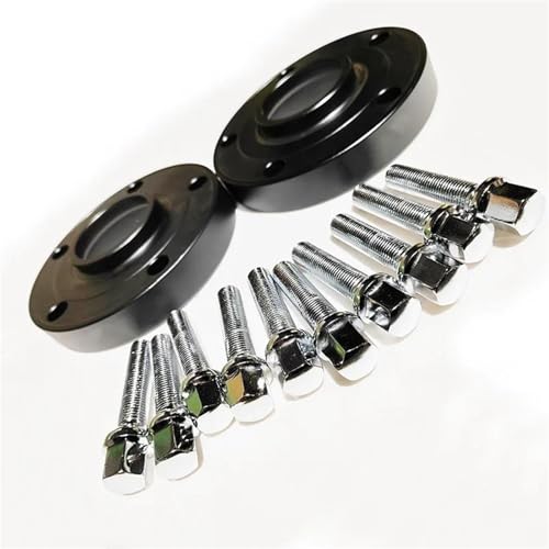 Spurverbreiterung Spurplatten 2 STÜCKE 10mm Spurverbreiterung Adapter 5x13 0 71,6 mit 14x1,5 Erweiterte Schrauben Für Panamera 2002-2024 CNC Gefräste Verbesserte Stabilität Radabstandshalter von ZSQWRFRG