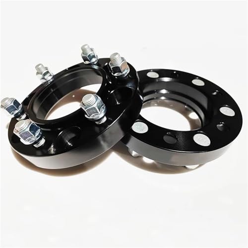 Spurverbreiterung Spurplatten 2 STÜCKE 35mm 6x139,7 | 6x5,5" | Spurverbreiterungen 6X139,7 CB108 mit Schrauben 12X1,5 Für Mitsubishi Für Magnum L200 2001 Radabstandshalter(30mm black) von ZSQWRFRG