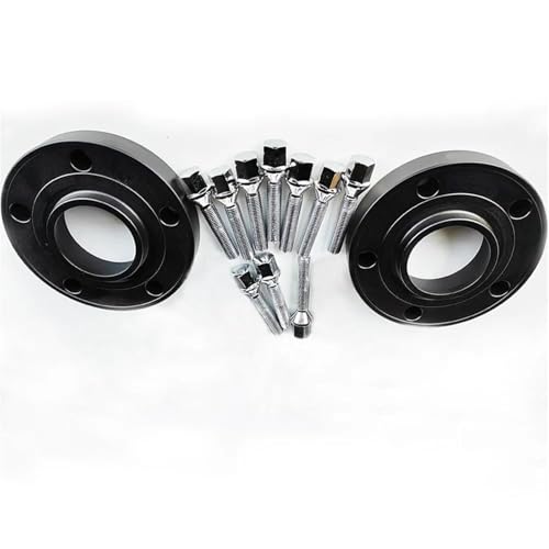 Spurverbreiterung Spurplatten 30 MM (1,18 '') 1,18 zoll Dicke Hub Centric Für X1 X2 X3 X4 X5 Auto Rad Spacer 5x112 66,6 mit M14 x 1,25 Kegel schrauben Radabstandshalter(30MM black-thin) von ZSQWRFRG