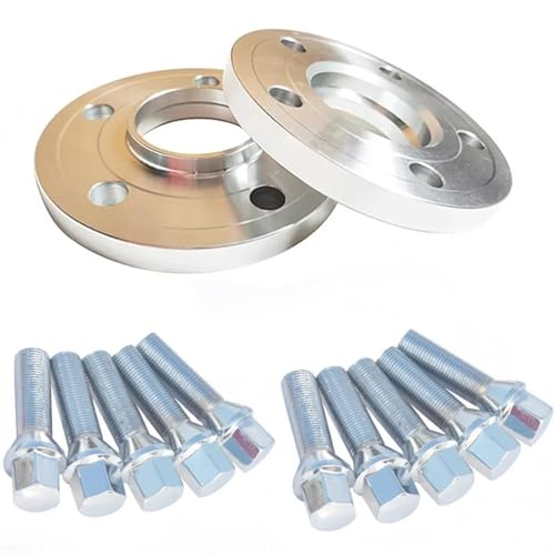 Spurverbreiterung Spurplatten 30 MM (1,18 '') 1,18 zoll Dicke Hub Centric Für X1 X2 X3 X4 X5 Auto Rad Spacer 5x112 66,6 mit M14 x 1,25 Kegel schrauben Radabstandshalter(30MM silver) von ZSQWRFRG