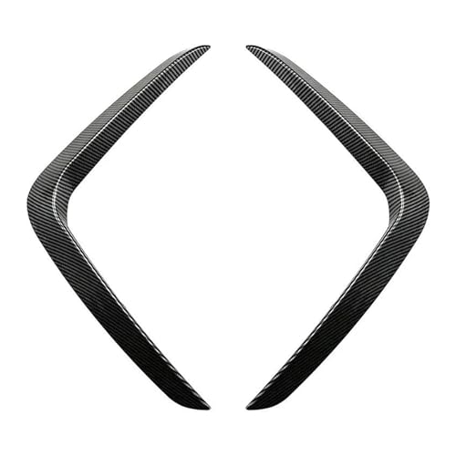 ZSQWRFRG Auto Front Air Messer Stoßstange Trim Canards Spoiler Lip Nebel Abdeckung Körper Kit Für X3 X4 G01 G02 LCI 2022 2023 + Auto Frontstoßflosse Spoiler Canards(Kohlenstoff-Look) von ZSQWRFRG