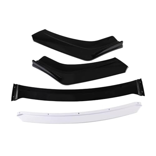 ZSQWRFRG Auto Heckschürze Diffusor Spoiler Lippe Für VW Für Golf 5 R32 MK5 2005-2009 Glanz Schwarz Boot Unteren Splitter Canards Trim Auto Frontstoßflosse Spoiler Canards(Weiss) von ZSQWRFRG