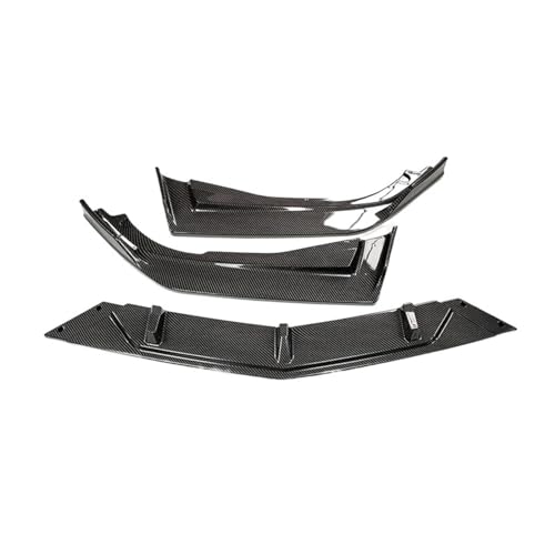 ZSQWRFRG Front Stoßstange Splitter Lip Diffusor Spoiler Rock Für Accord 2018-2020 Typ Z Body Kit Dekorative Streifen Schaufel Auto Frontstoßflosse Spoiler Canards(Kohlenstoff-Look) von ZSQWRFRG
