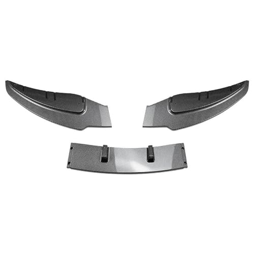 ZSQWRFRG Für E81 E82 E87 E88 118d 120i 120d 125i 135i 2007-2014 Front Stoßstange Splitter Lip Spoiler Diffusor 3Pcs Auto Frontstoßflosse Spoiler Canards(Glänzend schwarz) von ZSQWRFRG