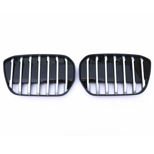 ZSQWRFRG Kühlergrill Dekoration Auto Front Niere Kühlergrill Racing Grill Für G08 Ix3 2020 2021 2022 2023 Glanz Air Intake Grille(Silber) von ZSQWRFRG