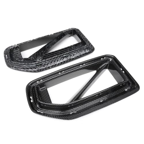 ZSQWRFRG Kühlergrill Dekoration Ersatz-Frontstoßstangen-Entlüftungshauben-Nierengrill Für 2er-Reihe G87 Für M2 2023-IN, Echter Trockener Carbonfaser-Sport-Renngrill von ZSQWRFRG