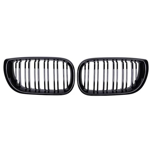ZSQWRFRG Kühlergrill Dekoration Für 3er E46 4-Türer 2002-2005 Auto Frontstoßstangengitter Renngrill Nieren-Doppelliniengrills Schwarz Glänzender Kühlergrill von ZSQWRFRG