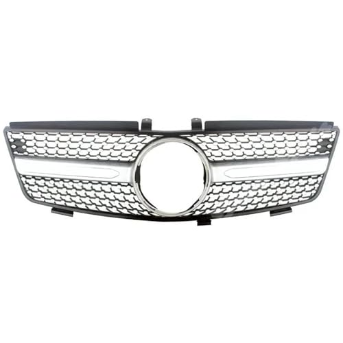 ZSQWRFRG Kühlergrill Dekoration Kühlergrill Frontstoßstange Grill Tuning Für Mercedes Für Benz W164 ML-Klasse 2005-2008 ML280 ML320 ML350 ML420 ML500(Silber) von ZSQWRFRG