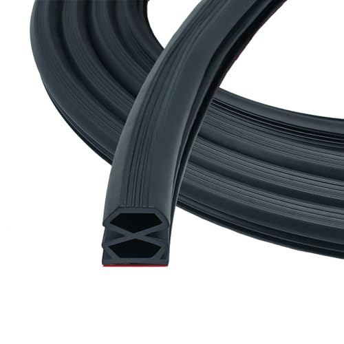 Schwarz Dichtungsband Selbstklebende 10mm x 12mm für Türen Fenster Gummidichtung/Anti-Kollision/Schalldichter/Wasserdichter/6m Schwarz Dichtungsband Selbstklebende 10mm x 12mm für Türen Fenster Gummidichtung/Anti-Kollision/Schalldichter/Wasserdichter/6m von ZSRedHong