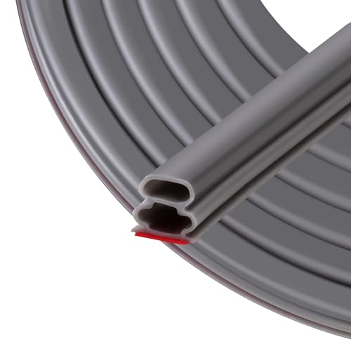 Türdichtung Dichtungsband Selbstklebende, 10mm(B)*10mm(D)/ 10m(L) Dichtungsband für Türdichtung Fenster/Anti-Kollision/Schalldichter/Wasserdichter/Staubdicht Gummidichtungsstreifen Grau von ZSRedHong