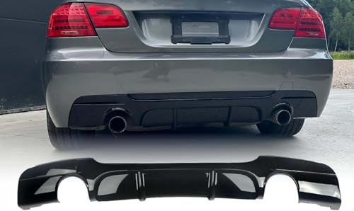 ZSSHUIHH Auto Heckstoßstange Diffusor für BMW E92 E93 335i 335d 2007 2008 2009 2010 2011 2012 2013 M Sport, Auto Hecklippe Diffusor Heckchassis Kratzfest Karosserie Modifiziertes Zubehör von ZSSHUIHH