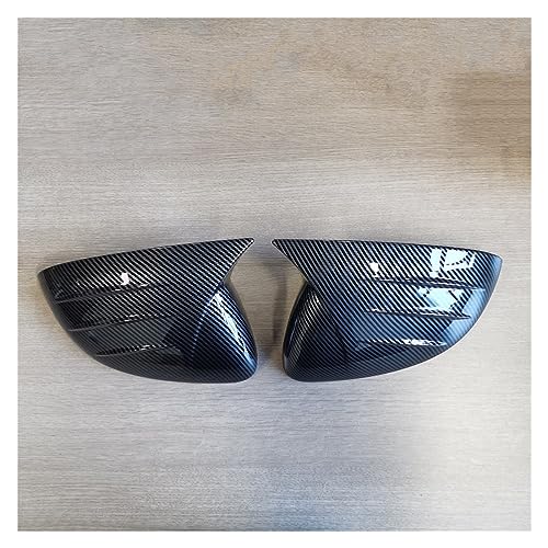 ZSUAGFDFF Rückspiegel Abdeckung 2 Stücke Rückspiegel Abdeckung Shell Rahmen Für Mercedes W206 S206 Für C-Klasse C180 C200 C200d C300 C300d C300e 2021 2022 2023(Kohlenstoff-Look) von ZSUAGFDFF
